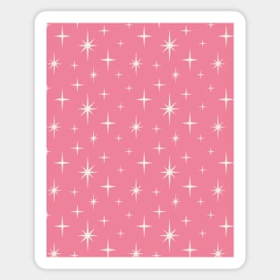 Atomic Starburst Pink Sticker